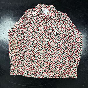 1970’s Women’s Poka Dot Polyester Button up